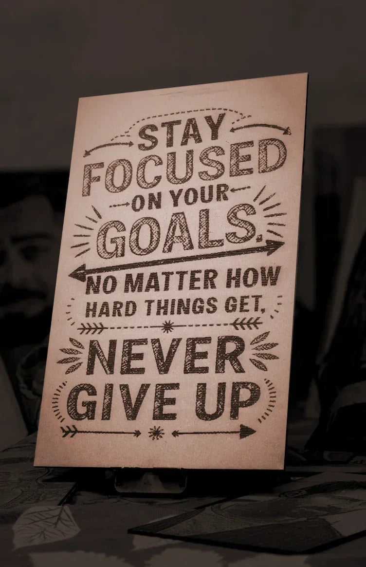 Stay Focused, Never Quit: Fuel for Your Ambition
