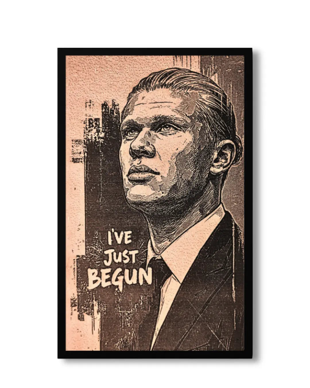 Haaland Football Frame – Goal Machine Wall Art