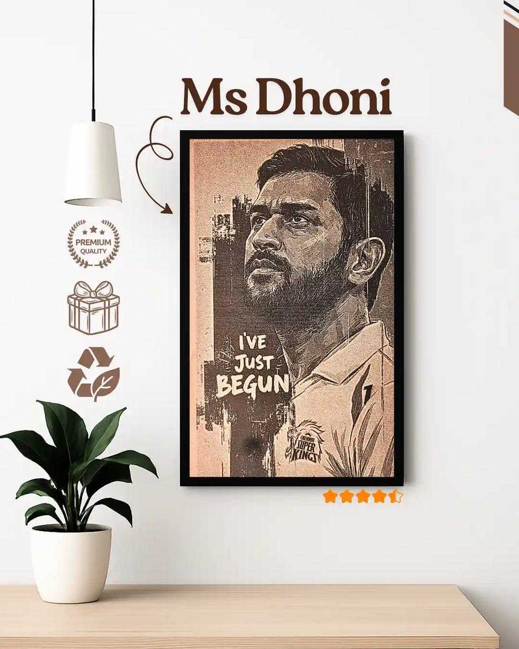 Mahendra Singh Dhoni Photo Frame