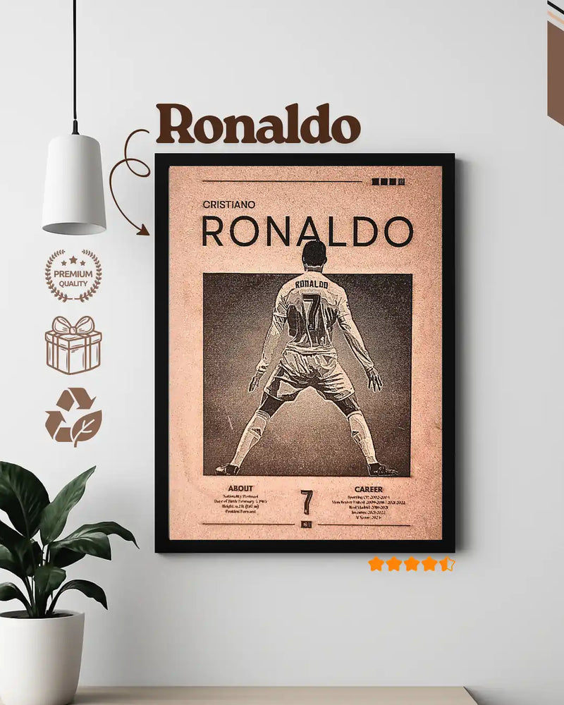 CR7 :Golden Era Frame| cristiano ronaldo - Woodify 2.0