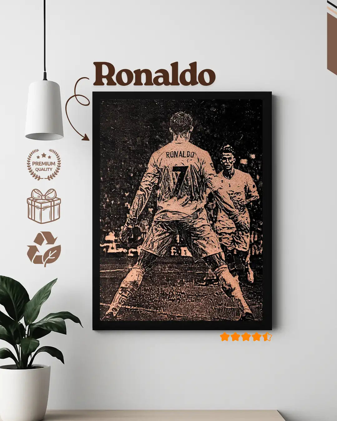 Cristiano Ronaldo CR7 Wall Art Frame
