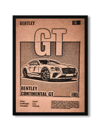 Bentley GT Premium Car Art Frame