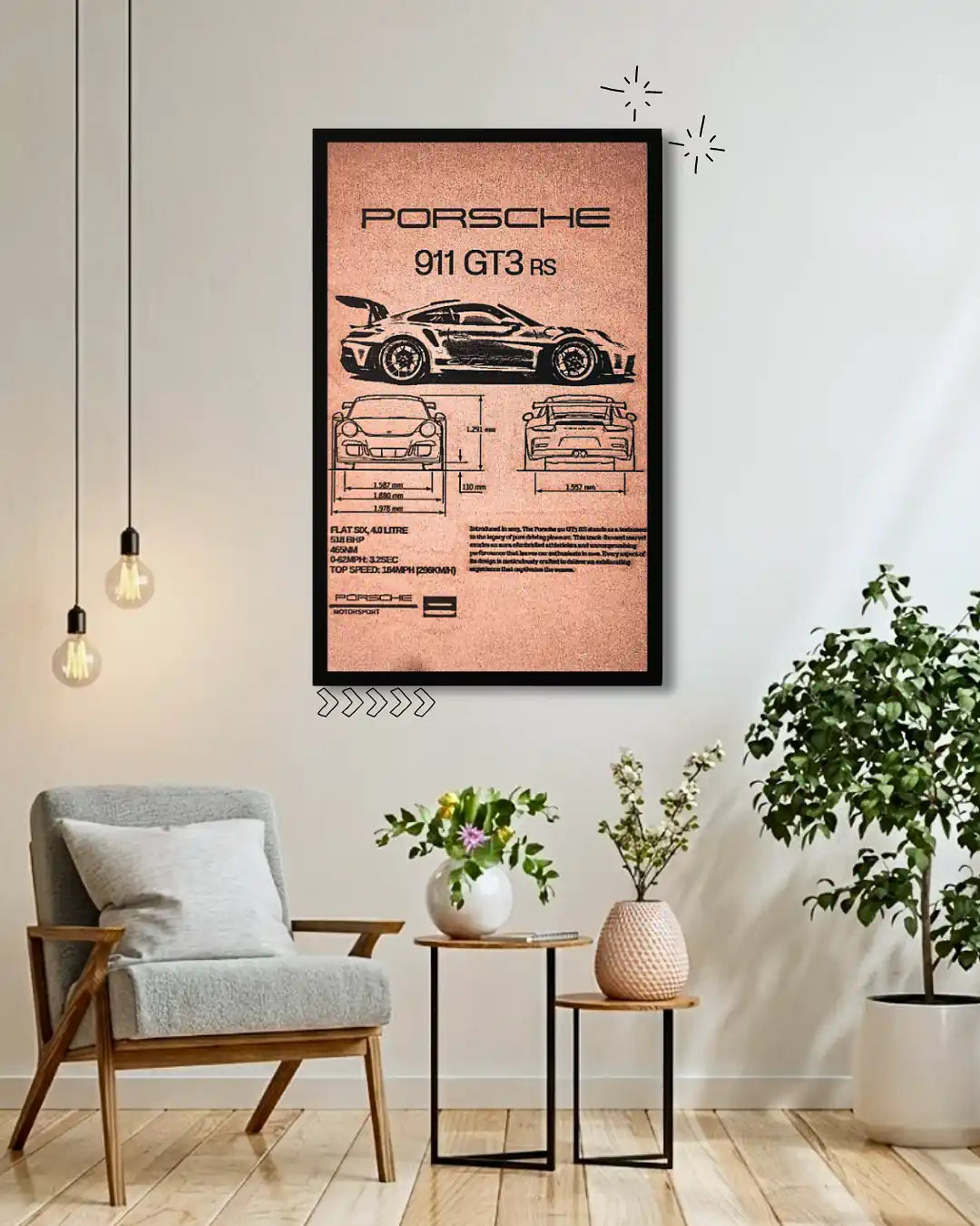 Porsche 911 GT3 Supercar Wall Art