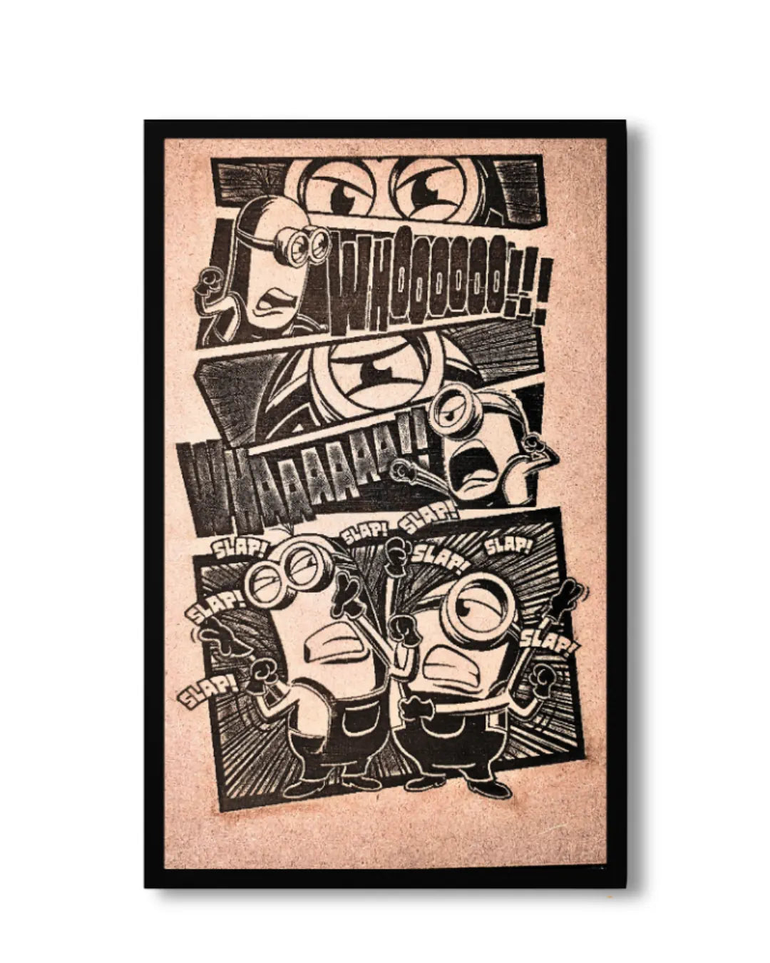 Minions Fun Cartoon Wall Frame