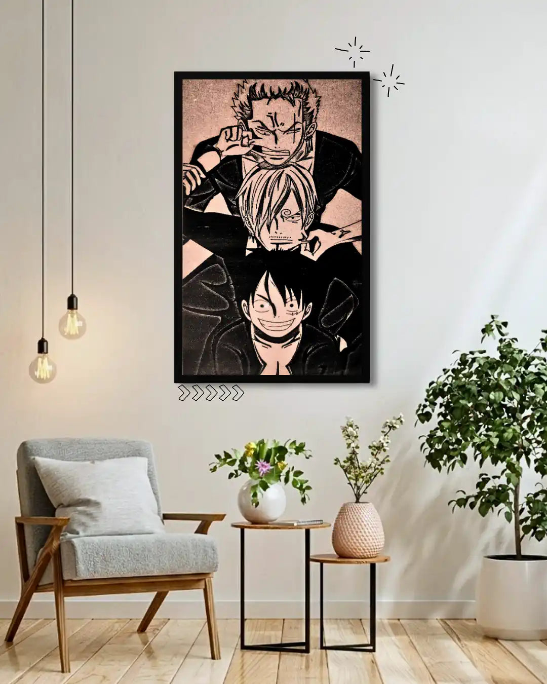 One Piece Anime Poster Frame Art