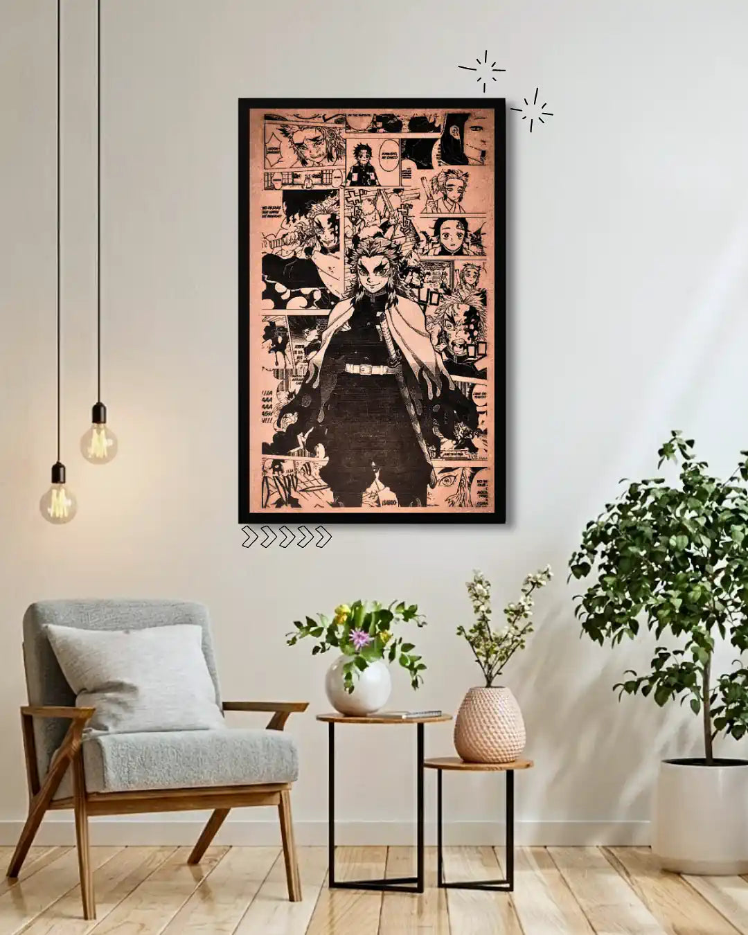 Rengoku Flame Hashira Demon Slayer Frame