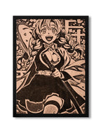 Mitsuri Kanroji Love Hashira - Demon Slayer Waifu Wood Art