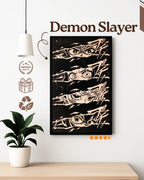 Demon Slayer Wooden Anime Frame