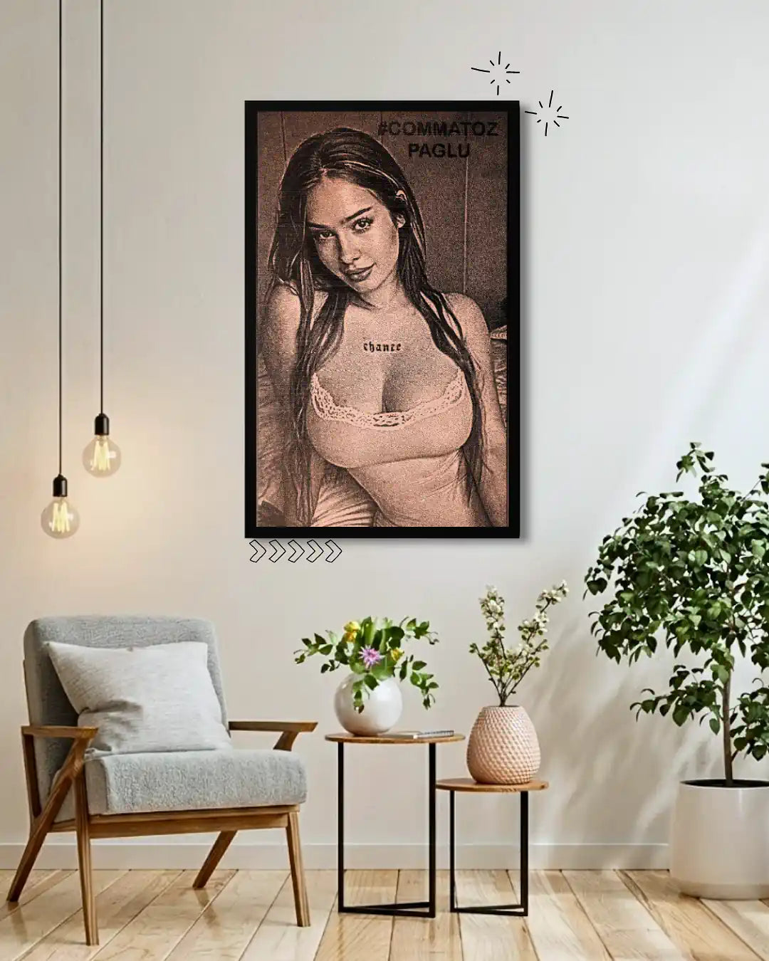 Commatoze Poster Frame – Trendy Room Decor