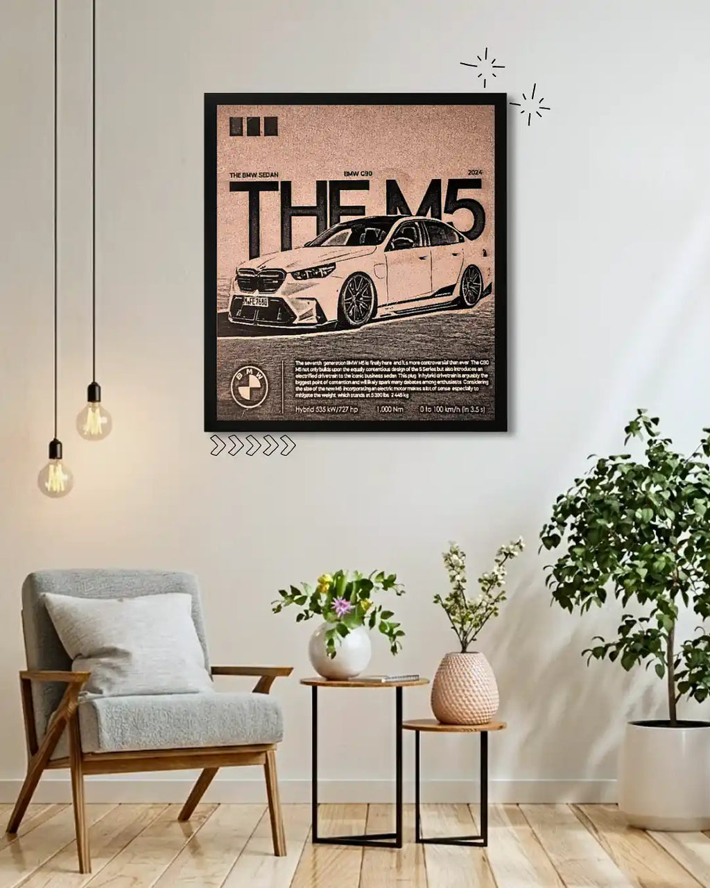 BMW M5 Luxury Sports Car Frame