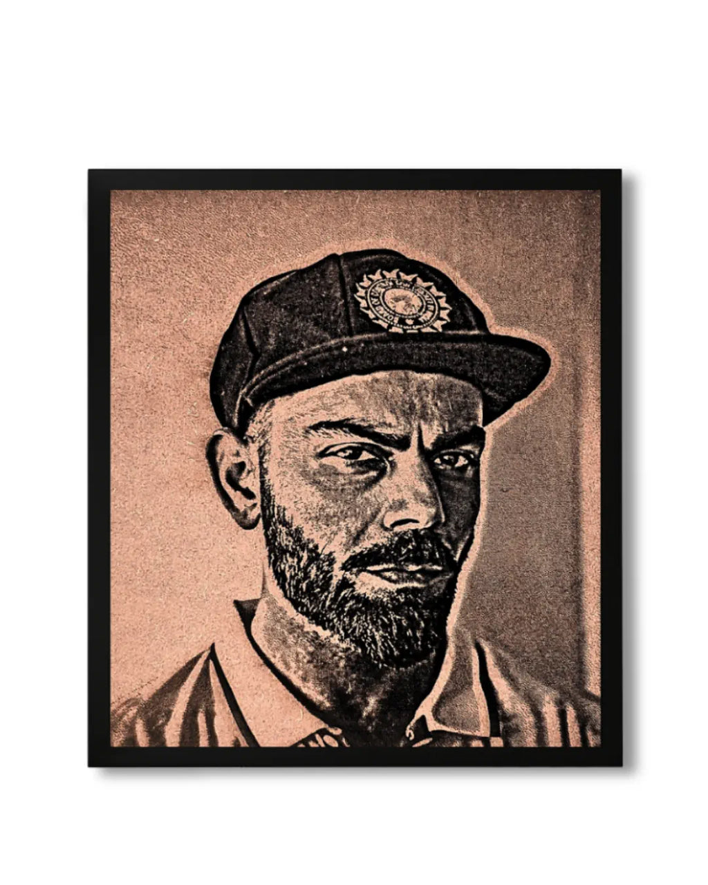 Exclusive Virat Kohli Frame | Handcrafted Wood Gift