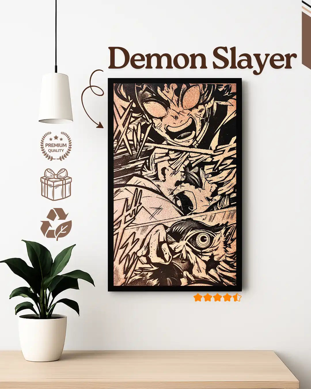 Demon Slayer Premium Anime Frame