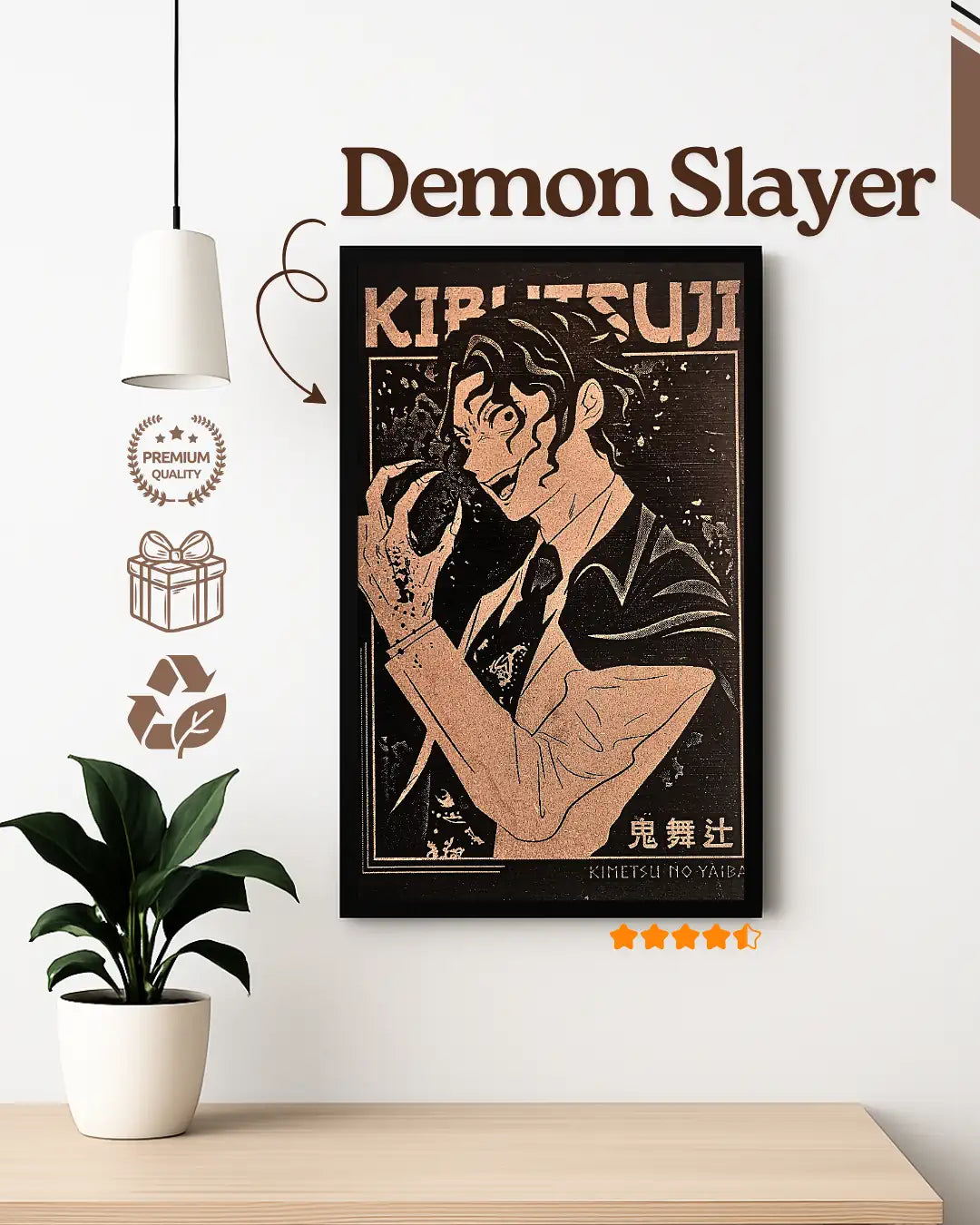 Kimutsuji Demon Slayer Anime Wooden Frame