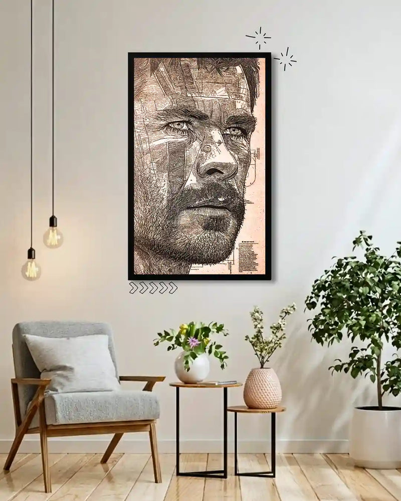 Thor God of Thunder Wall Frame