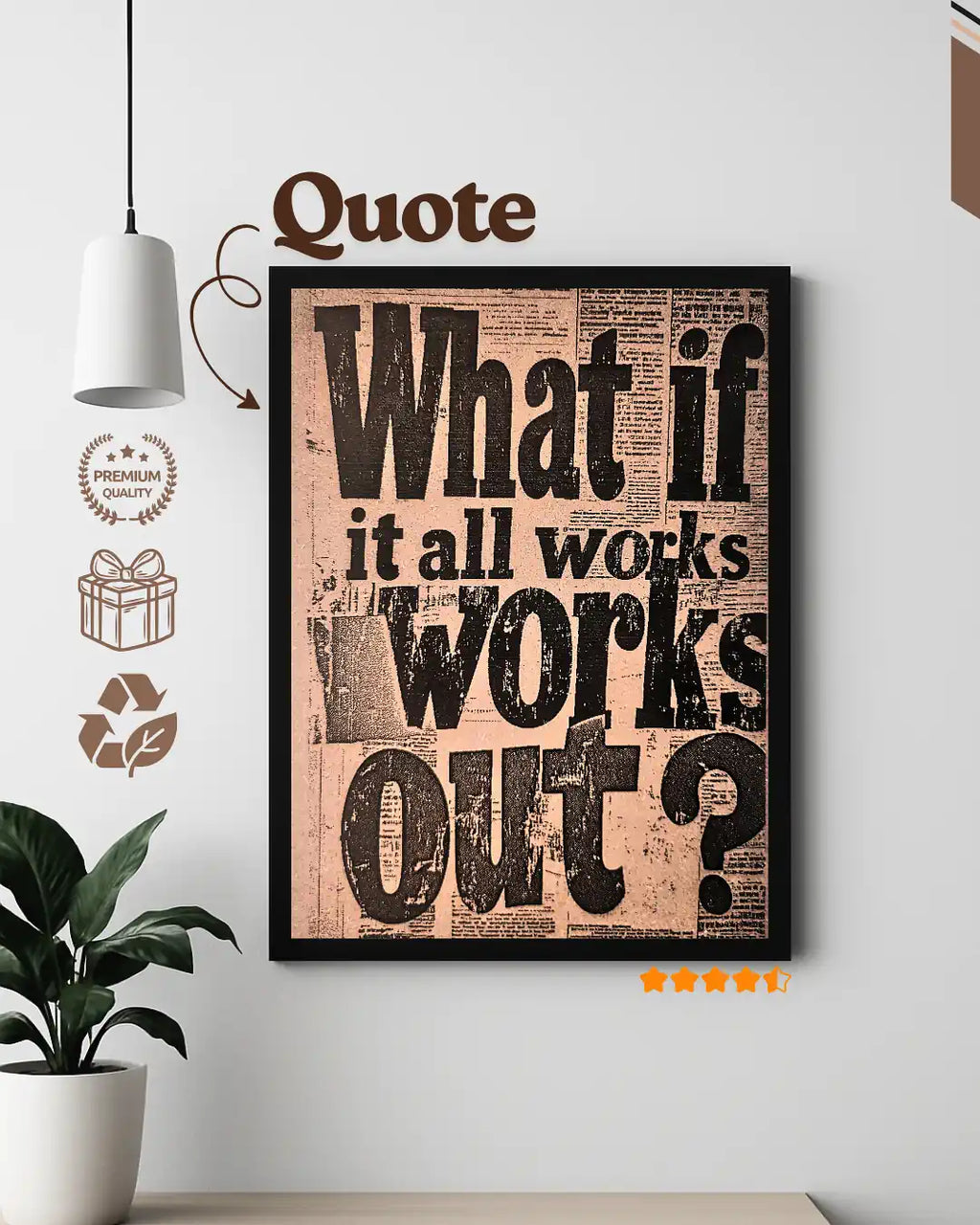 What If It All Works Out – Quote Frame