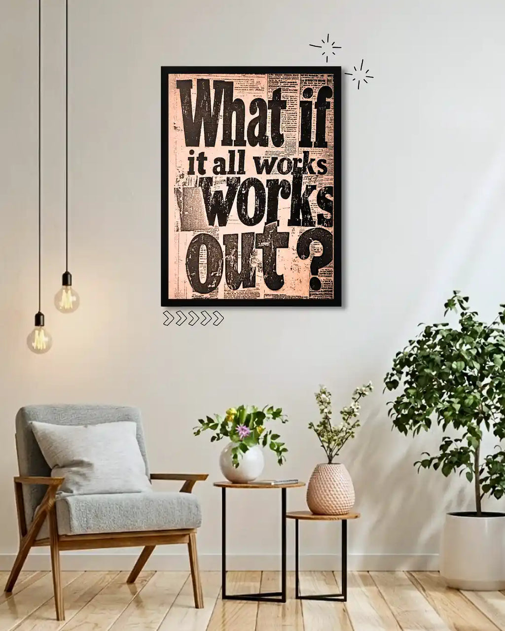 What If It All Works Out – Quote Frame