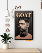 CR7 GOAT Football Icon Frame