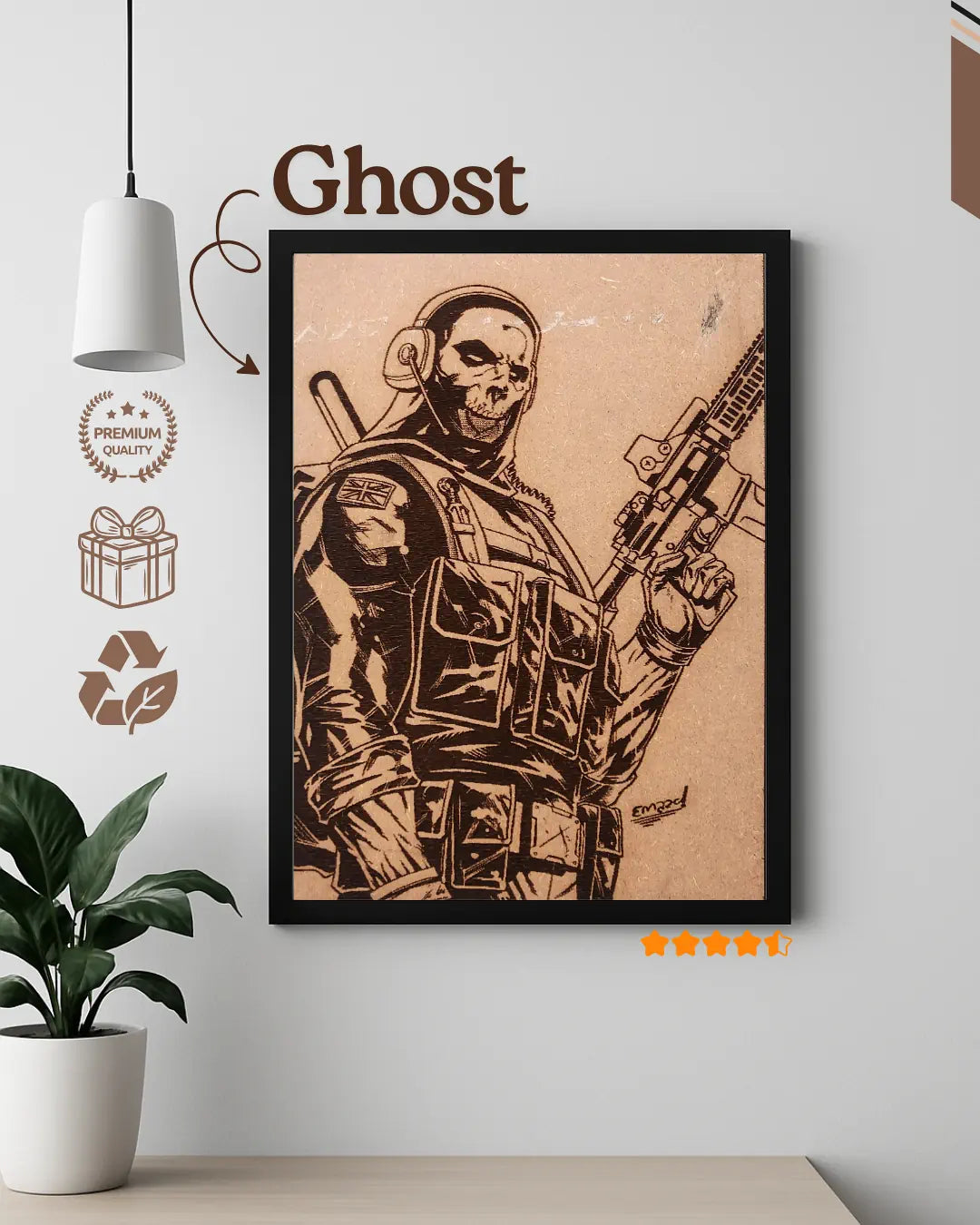 Simon Ghost Riley Call of Duty - Modern Warfare Gaming Decor