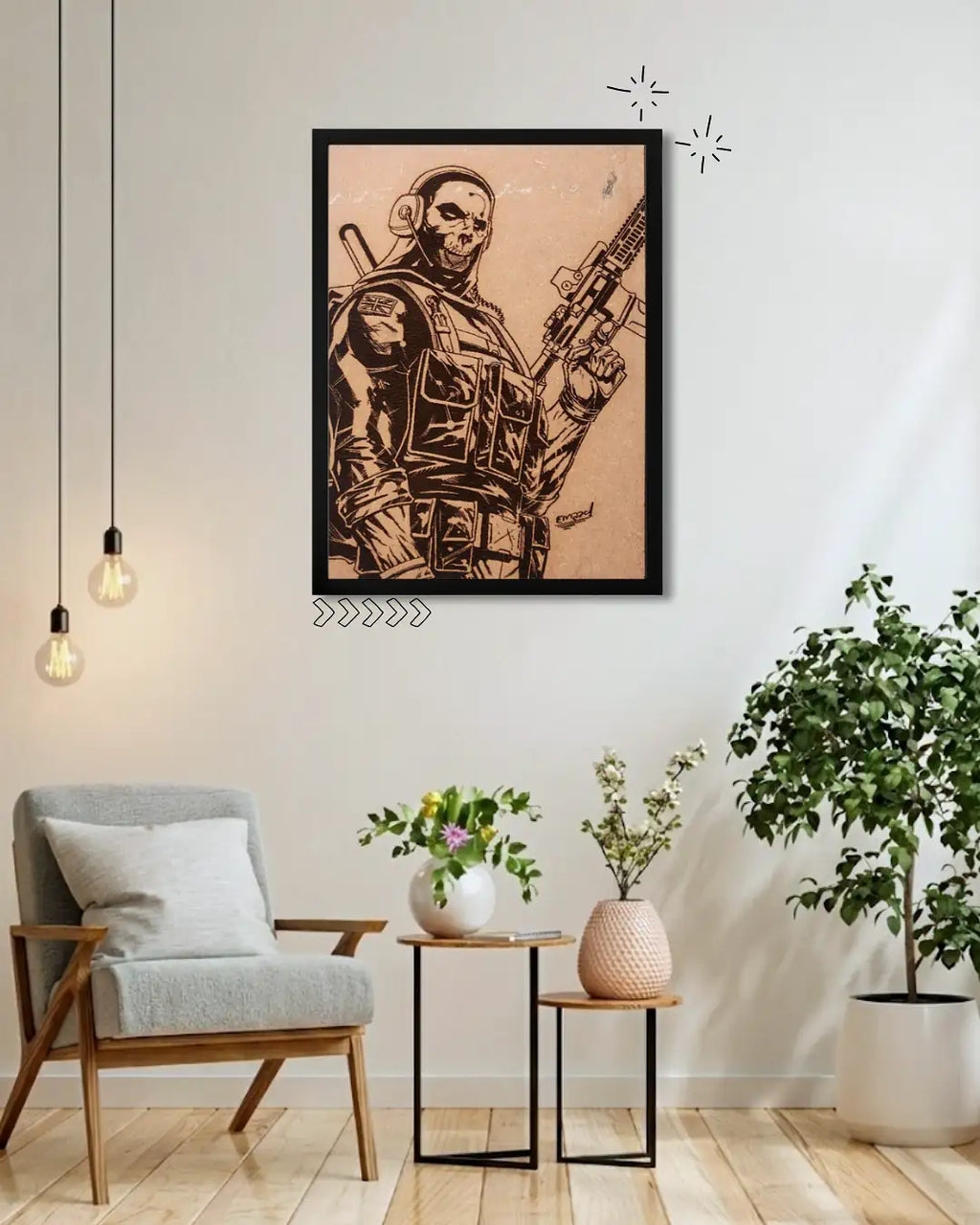 Simon Ghost Riley Call of Duty - Modern Warfare Gaming Decor