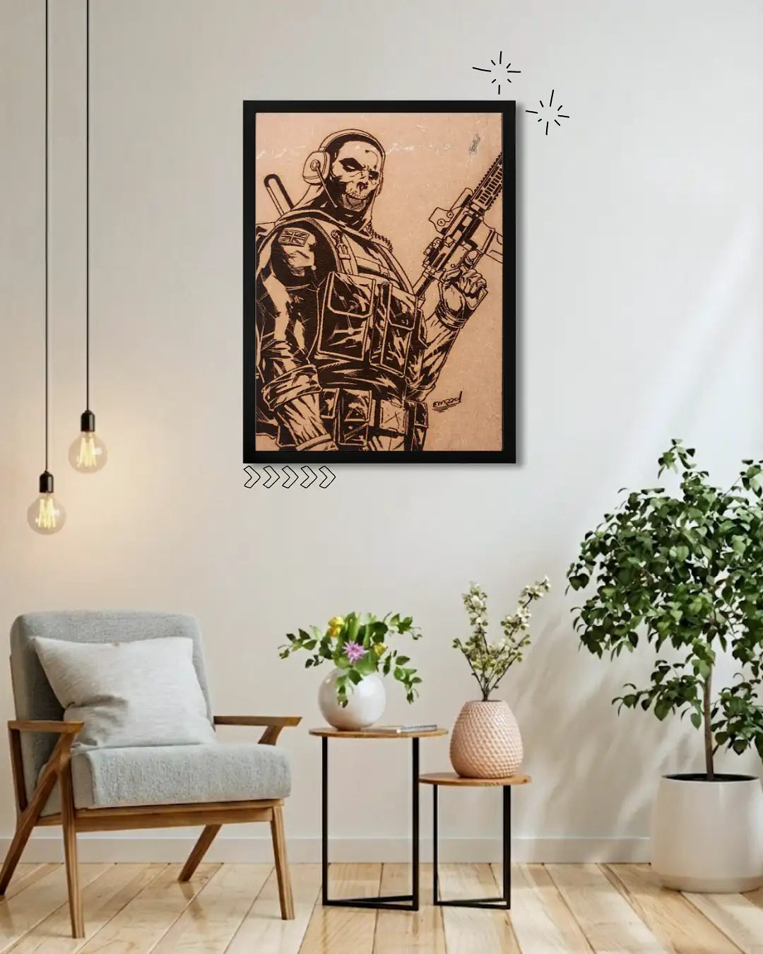 Simon Ghost Riley Call of Duty - Modern Warfare Gaming Decor