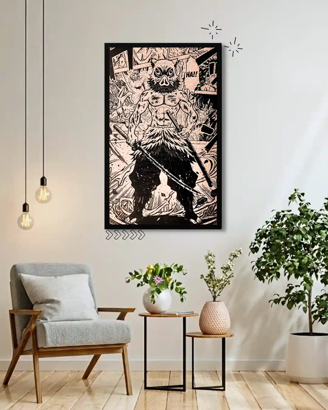 Demon Slayer Inosuke Anime Wall Art