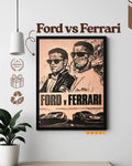 Ford vs Ferrari Wall Frame