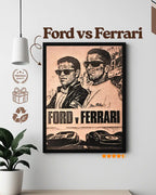 Ford vs Ferrari Wall Frame