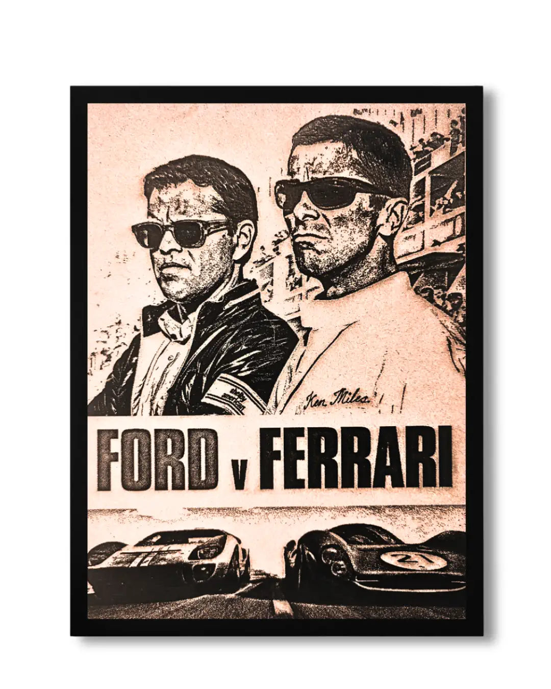 Ford vs Ferrari Wall Frame