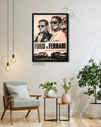 Ford vs Ferrari Wall Frame