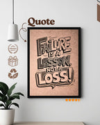 Failure Is a Lesson Quote Frame
