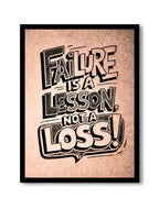 Failure Is a Lesson Quote Frame