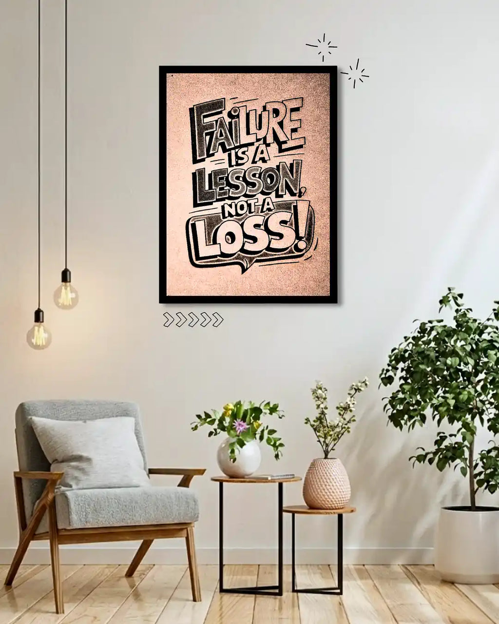 Failure Is a Lesson Quote Frame
