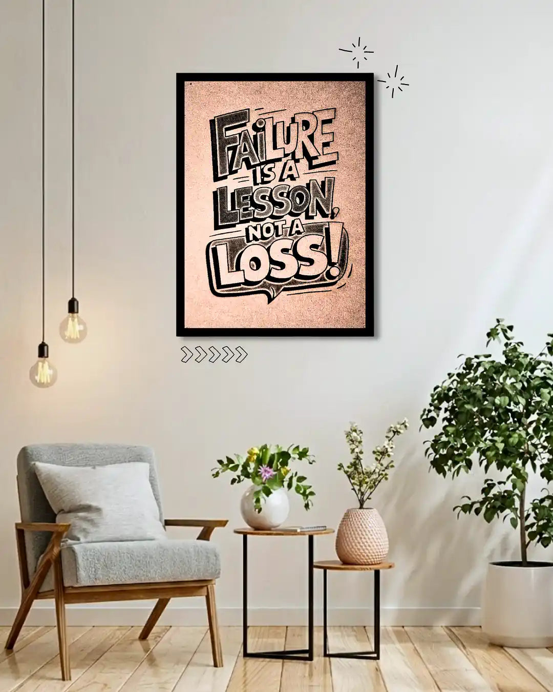 Failure Is a Lesson Quote Frame