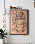 CR7 Ronaldo Premium Wooden Frame
