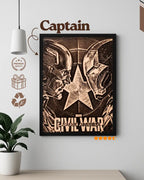 Captain America First Avenger - Marvel Shield Wood Plaque