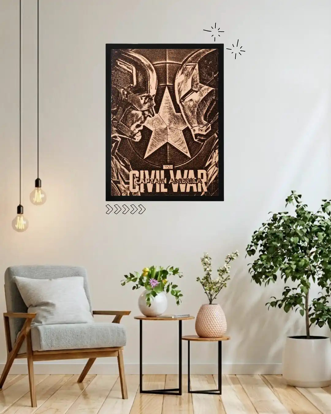 Captain America First Avenger - Marvel Shield Wood Plaque