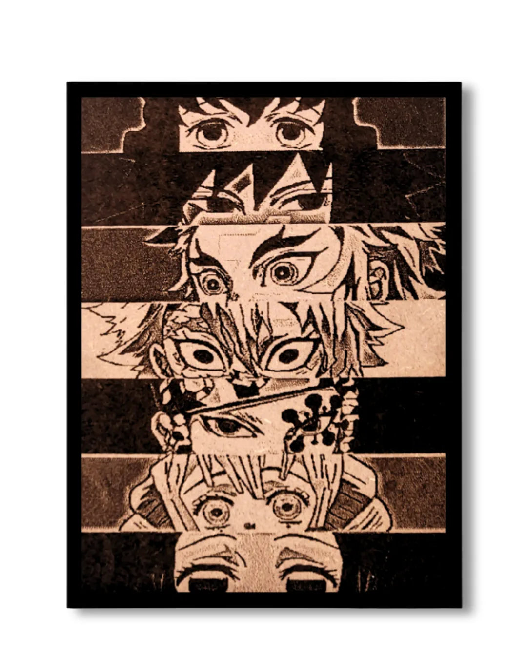 Demon Slayer Split Face Legends - Tanjiro and Friends Wood