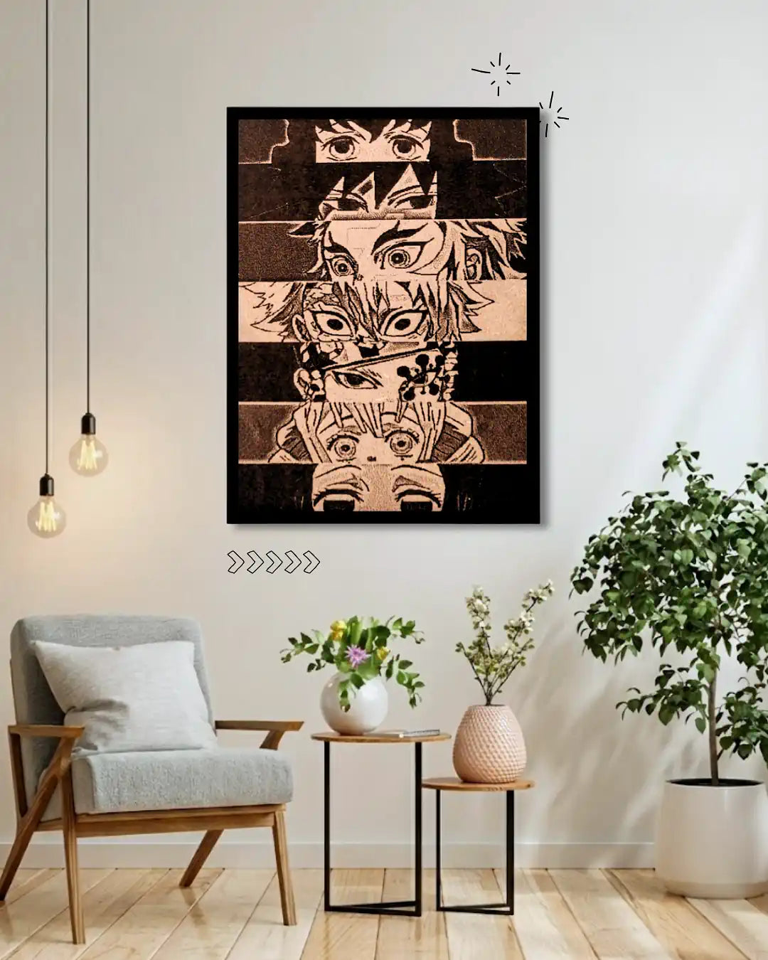 Demon Slayer Split Face Legends - Tanjiro and Friends Wood