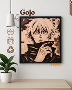 Satoru Gojo Limitless Void - Jujutsu Kaisen Eyes Wood Art