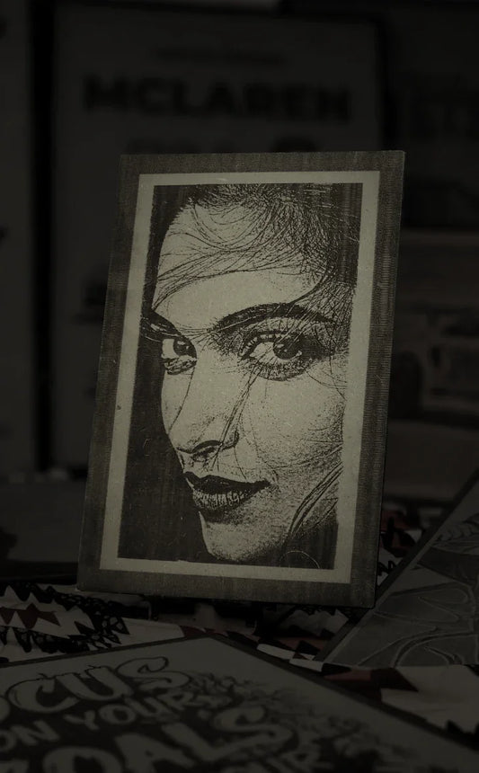 Graceful Deepika Padukone Wooden Engraved Frames