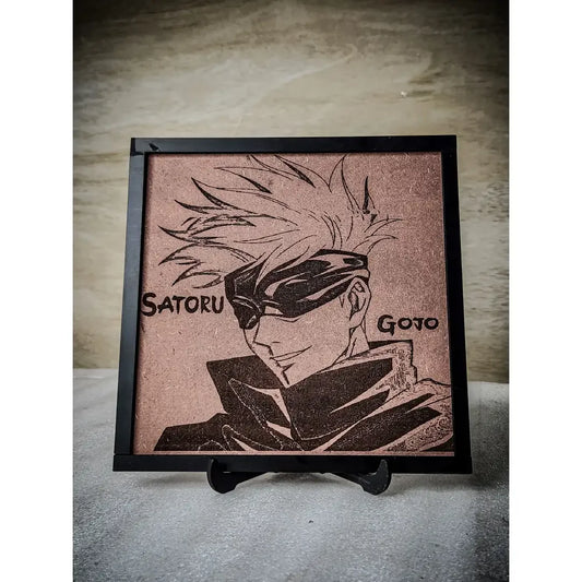 The Strongest Jujutsu Sorcerer: Handcrafted Wooden Portraits of Gojo Satoru