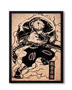 Zenitsu Godspeed Thunder Breathing - Action Anime Wood Poster