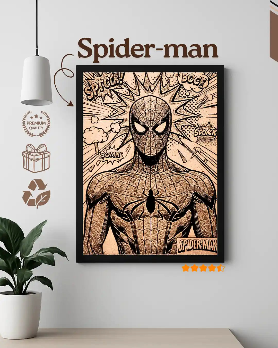 Spider-Man Modern Pop Art - Colorful Marvel Wall Decor