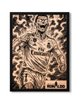 Cristiano Ronaldo CR7 Celebration - Engraved Football Poster