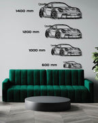 F1 2024 Sf-24 Angle Perspective woodWall Art