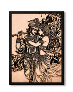 Radha Krishna Flute Melody - Religious Wall Hanging Gift