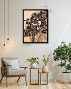 Radha Krishna Flute Melody - Religious Wall Hanging Gift