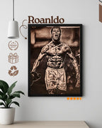 Cristiano Ronaldo CR7 Physique - Gym Motivation Wood Wall Art