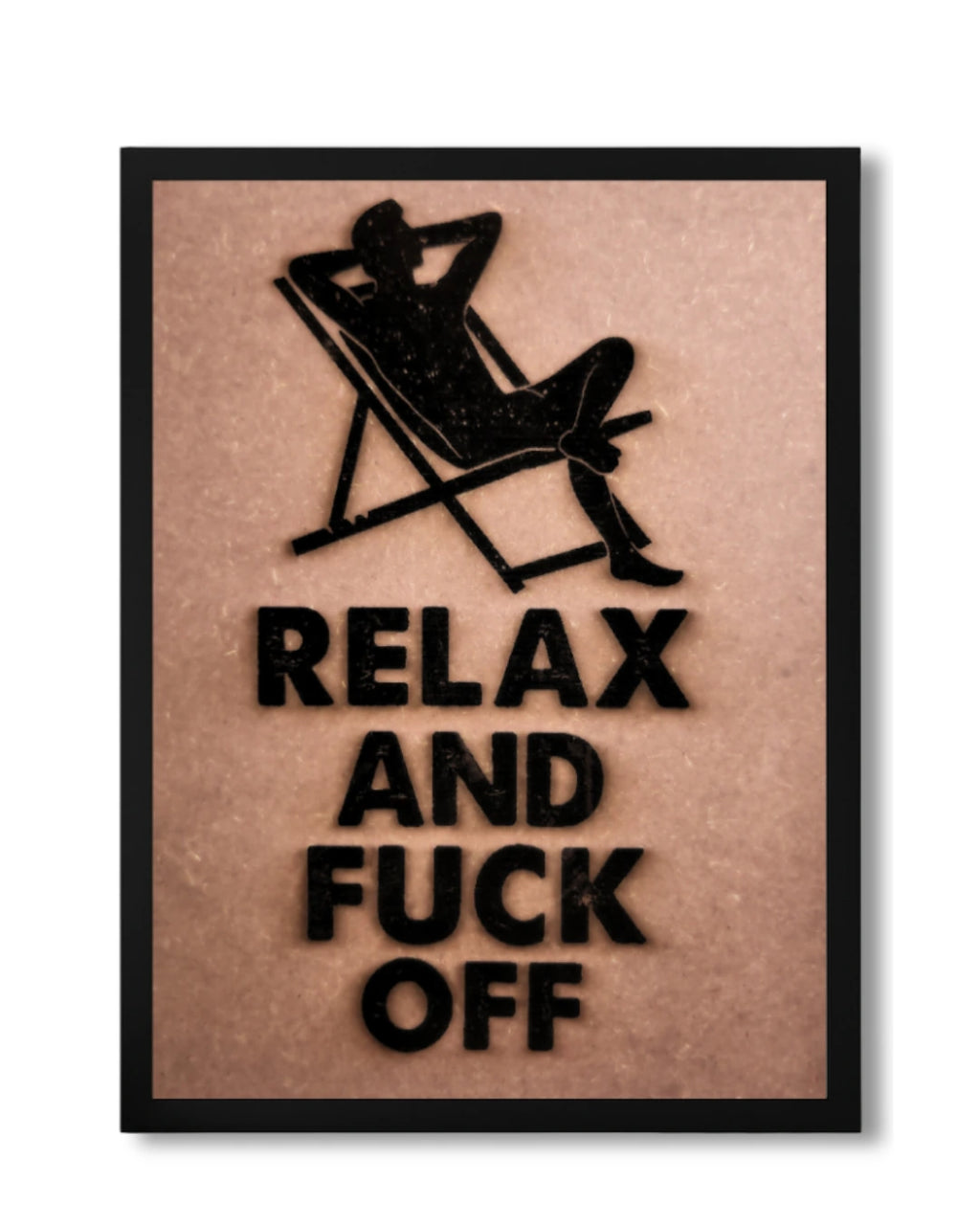 Relax Breathe Refresh - Minimalist Typography Wood Sign