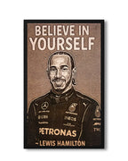 Sir Lewis Hamilton F1 44 - Formula 1 Legend Wood Portrait